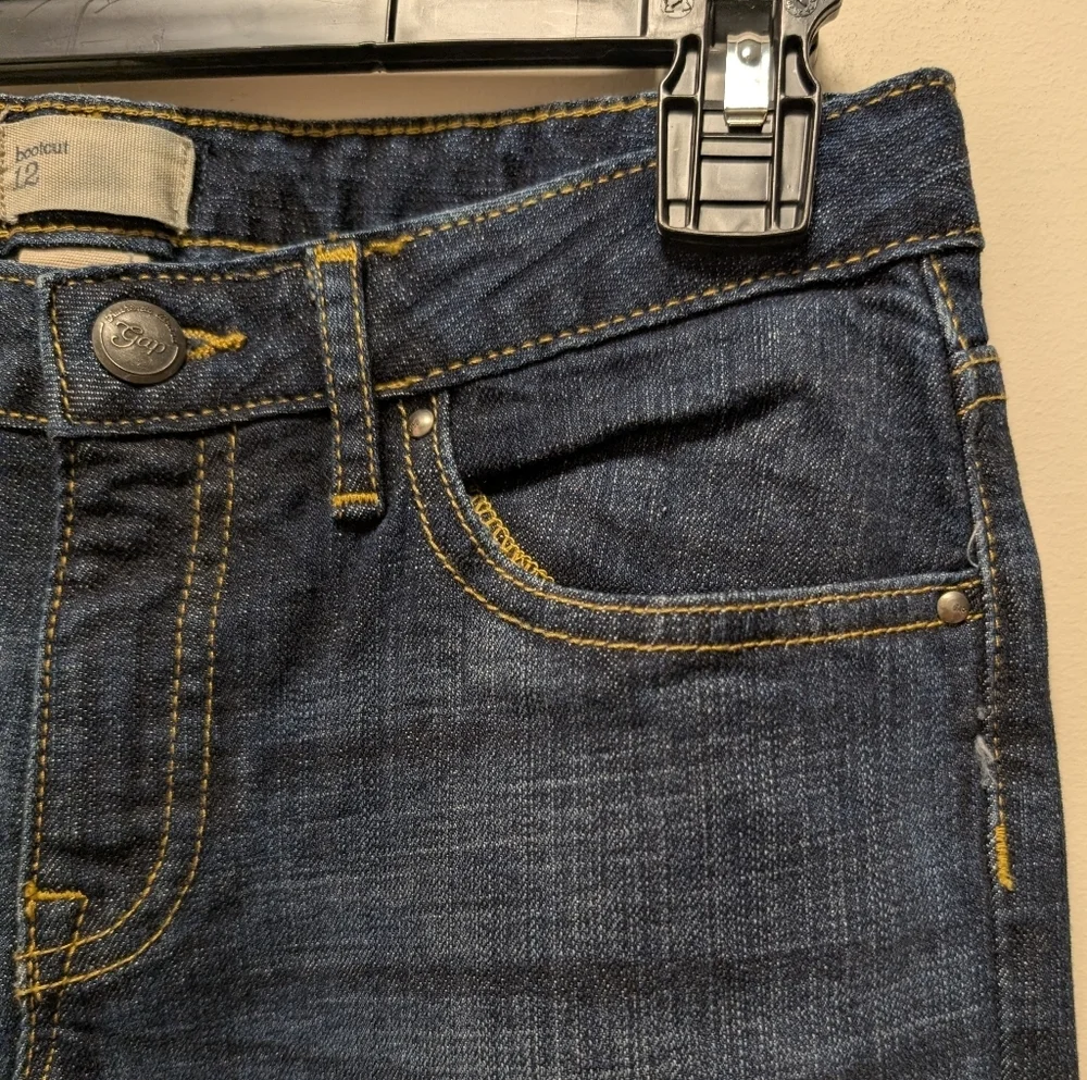 GAP Kids Classic 5 Pocket Jeans Boot Cut Dark Wash NWOT Girls Size 12